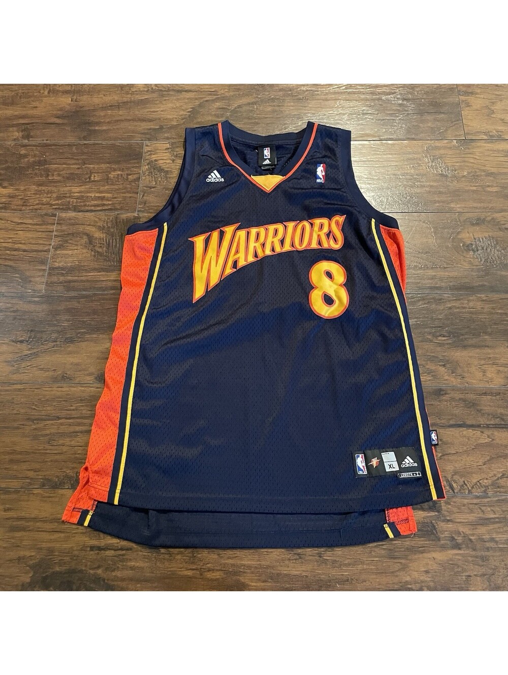 Monta Ellis Vintage Golden State Warriors Autograph XL #8 NBA Basketball Jersey